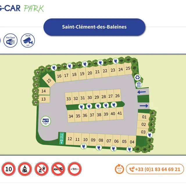 Aire de stationnement camping-cars de Saint-Clément-des-Baleines_Saint-Clément-des-Baleines