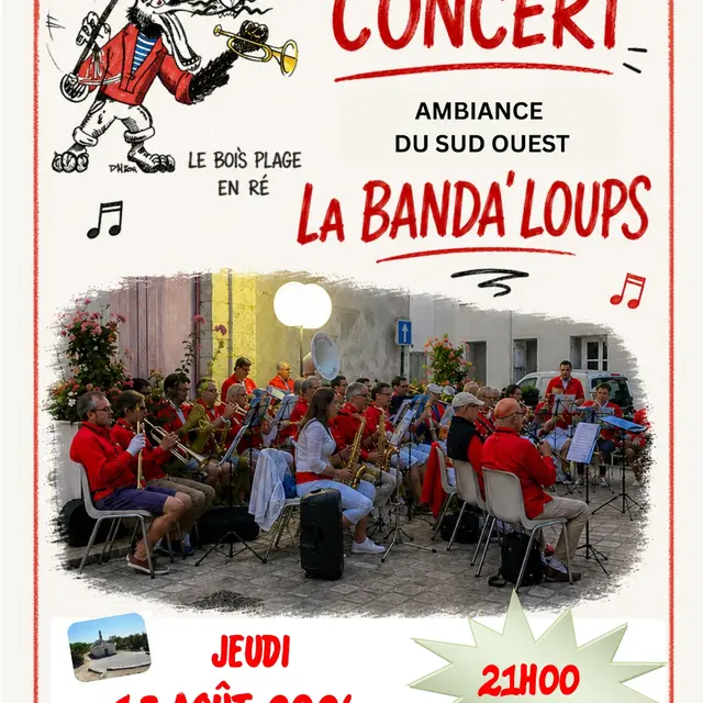 Concert : La Banda' Loups_Les Portes-en-Ré
