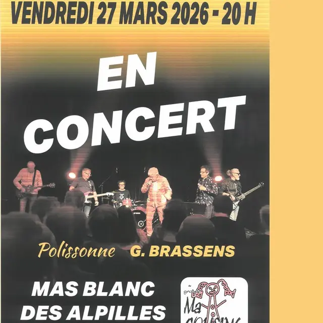 Concert - Brassens - Groupe Ma Cousine_Mas-Blanc-des-Alpilles
