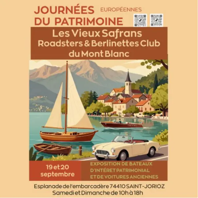Journées Européennes du Patrimoine : Les Vieux Safrans et Roadsters & Berlinettes Club du Mont-Blanc_Saint-Jorioz