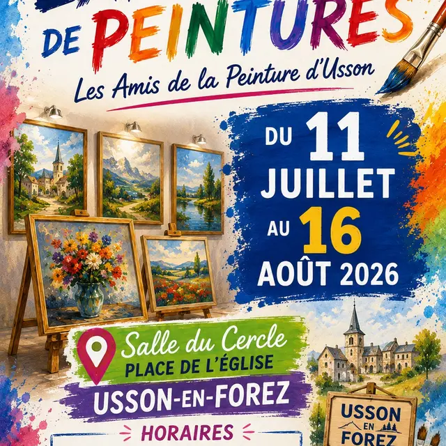 Exposition de peinture_Usson-en-Forez