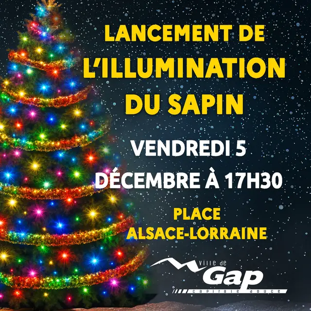 Gap, Capitale de Noël : Lancement de l'illumination du sapin