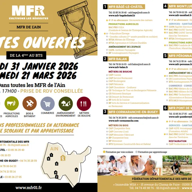 Portes Ouvertes MFR AIN