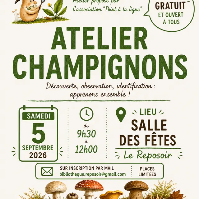 Atelier champignons