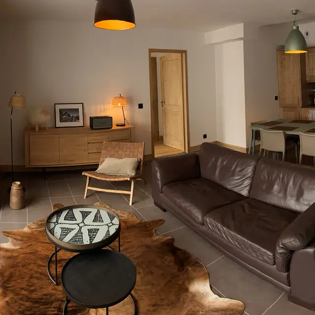 Salon - appartement A7 Les Fermes d'Eugénie