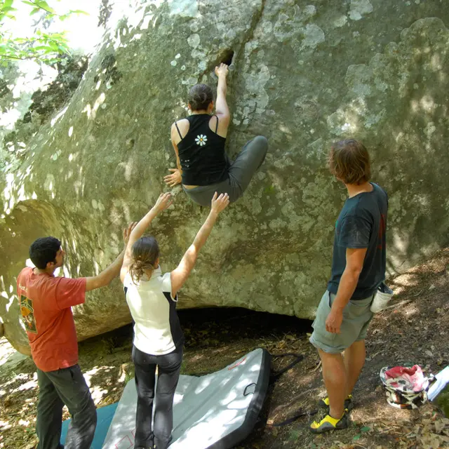 Escalade dans les grès