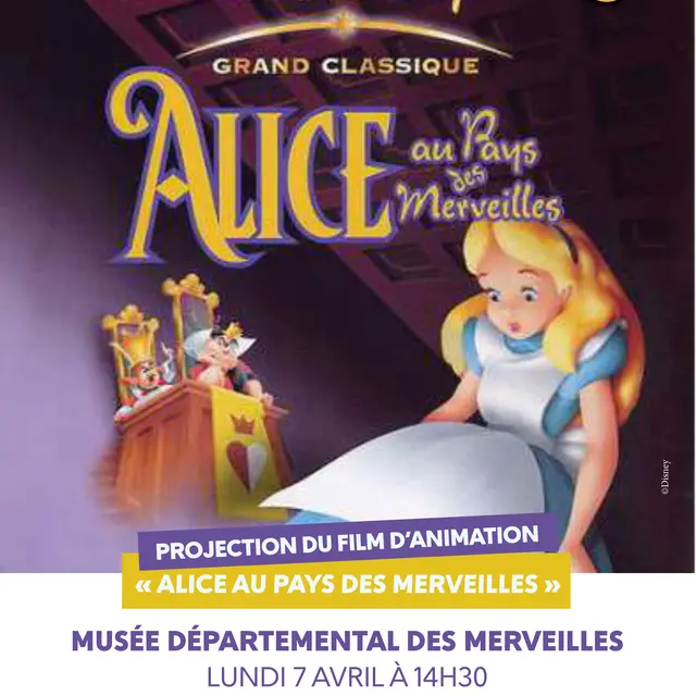 Projection du film d’animation « Alice au pays des Merveilles »_Tende