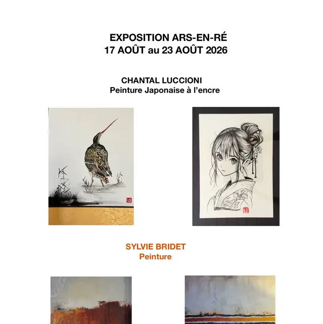 Affiche de l'exposition Chantal Luccioni et Sylvie Bridet