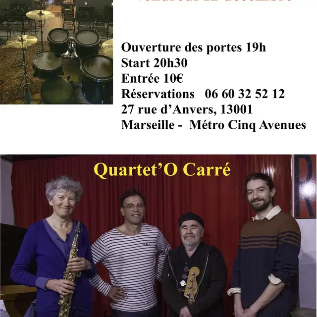 Concert de Quartet'O Carré au Club 27