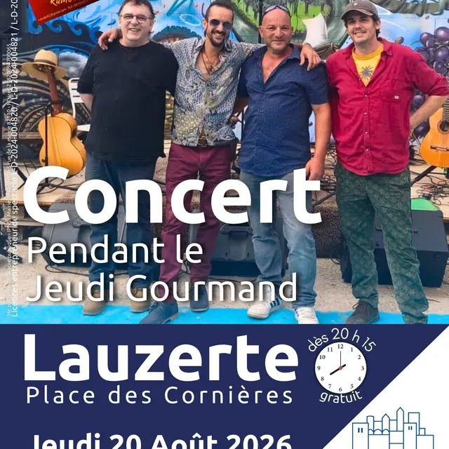 Caledjo en concert lors du Jeudi Gourmand_Lauzerte