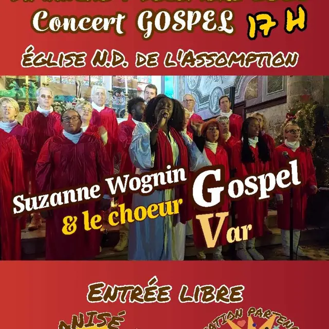 Concert : Suzanne Wognin et le choeur Var - musique gospel | le Val village de noël_Le Val