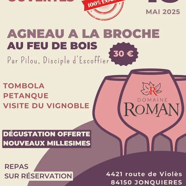 Repas festif au Domaine Roman_Jonquières
