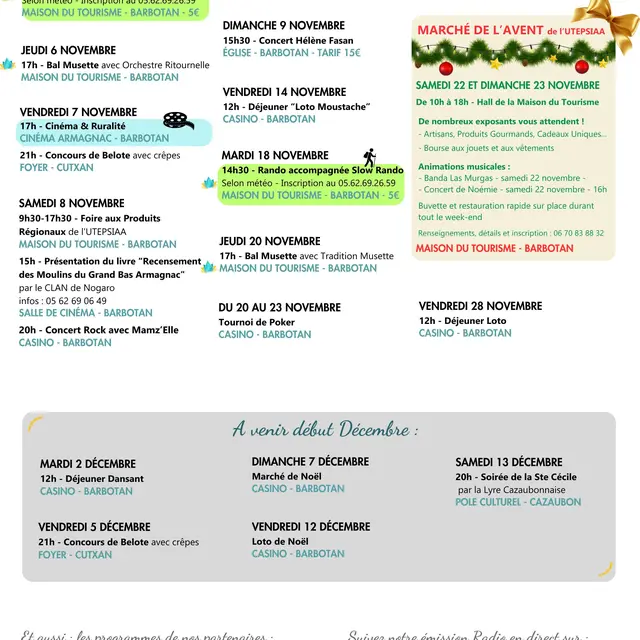 Programme Animations Cazaubon - Barbotan-les-Thermes_Cazaubon