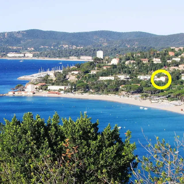 Emplacement de la location à Saint-Clair au Lavandou
