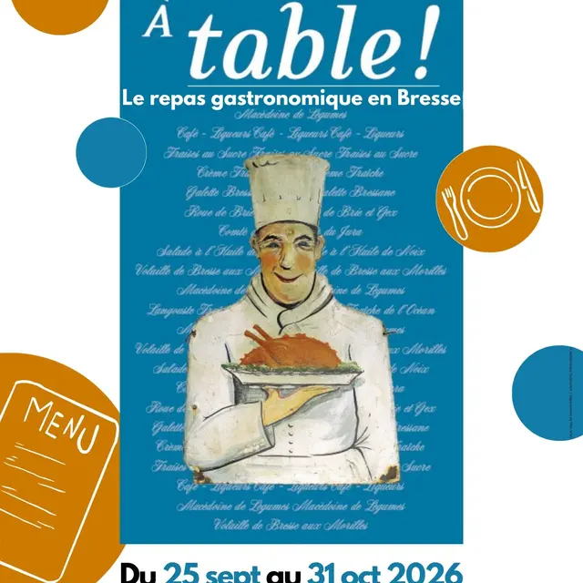 Exposition A table ! Le repas gastronomique en Bresse_Nantua