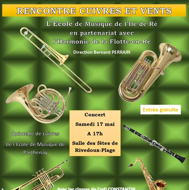 Concert - Rencontre cuivres er vents_Rivedoux-Plage
