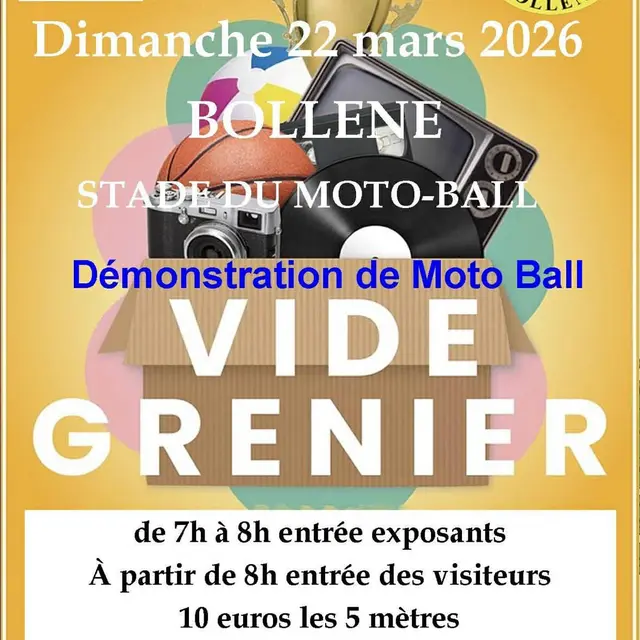 Vide grenier du moto ball_Bollène