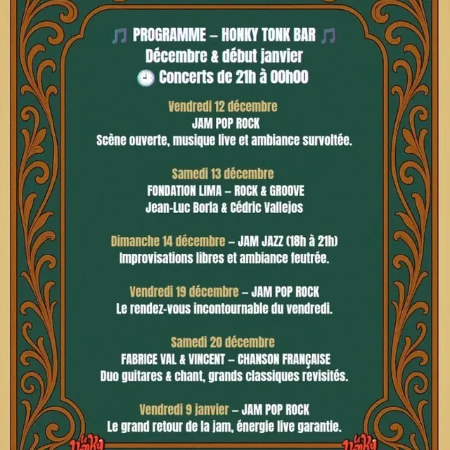 Programme - Honky Tonk Bar_Arles