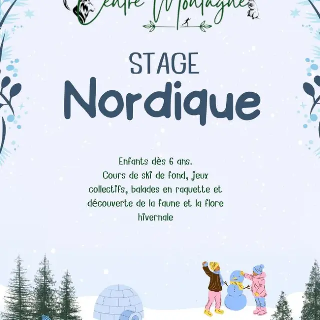 Stage nordique au Centre Montagne_Villar-Saint-Pancrace