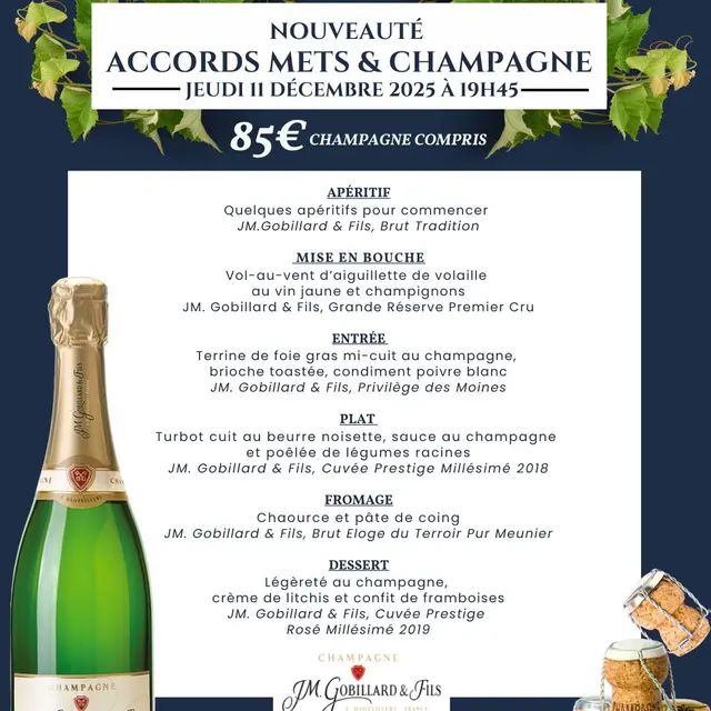 Accords Mets & Champagne à l'Hostellerie du Château des Fines Roches_Châteauneuf-du-Pape