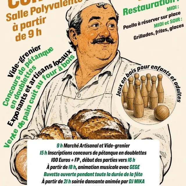 Fête du Pain & Vide Grenier_Concoules