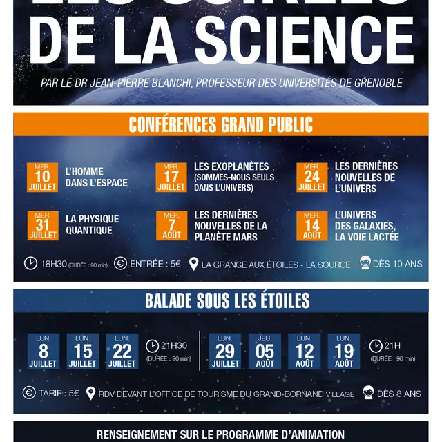 Affiche Les Soirées de la Science
