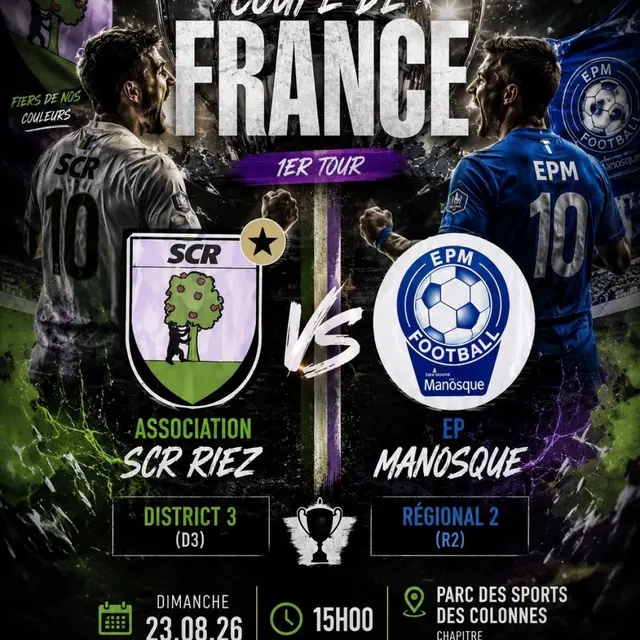 affiche foot riez coupe de France