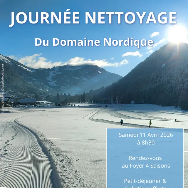 Journée nettoyage du domaine nordique_La Chapelle-d'Abondance