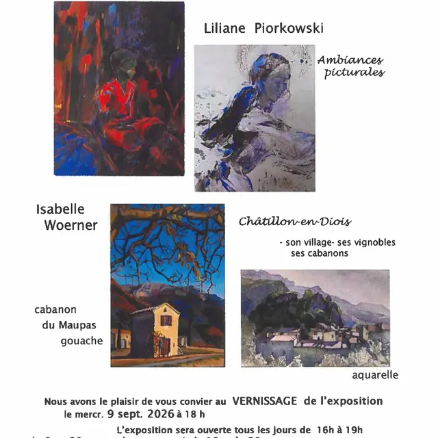 Exposition de peinture - Liliane Piorkowski et Isabelle Woerner_Die