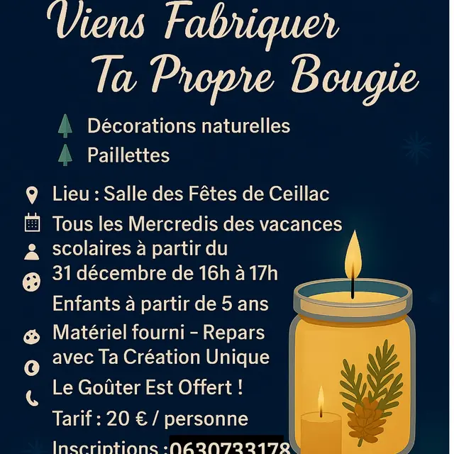 Atelier création de bougies_Ceillac