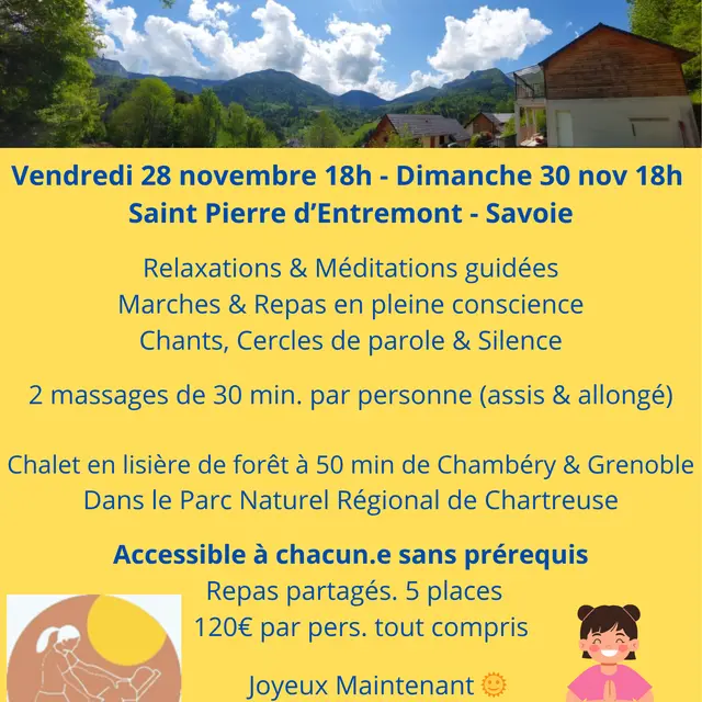 Retraite ressourcement, massages et pleine conscience_Saint-Pierre-d'Entremont