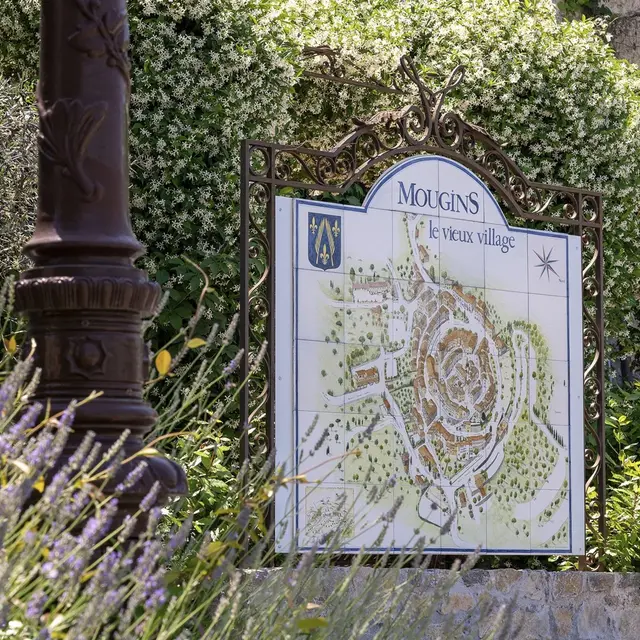 Plan du Vieux Village de Mougins