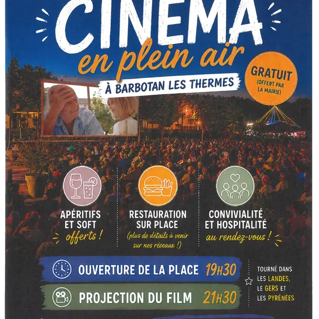 Cinéma de Plein Air April en France à Cazaubon - Barbotan-les-Therms_Cazaubon