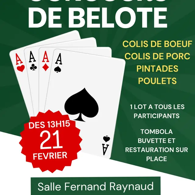 Concours de belote des Anciens du Foot de Saint-Germain_Saint-Germain-des-Fossés