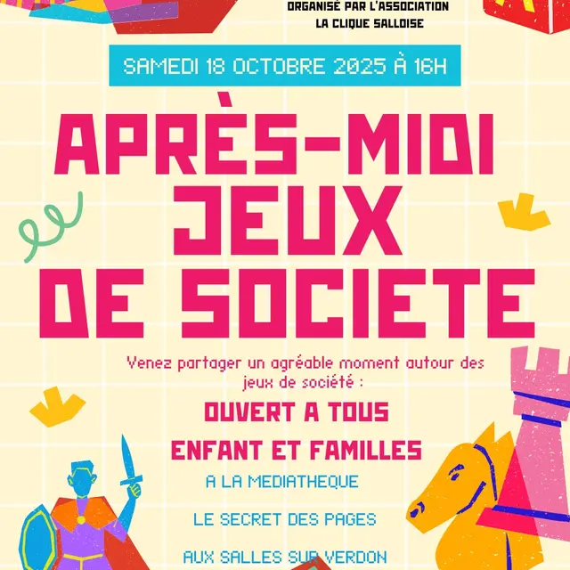 Après-midis Jeux de société