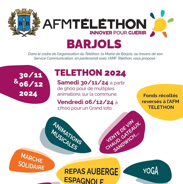 Loto, spectacle, repas, animations sportives | Téléthon_Barjols