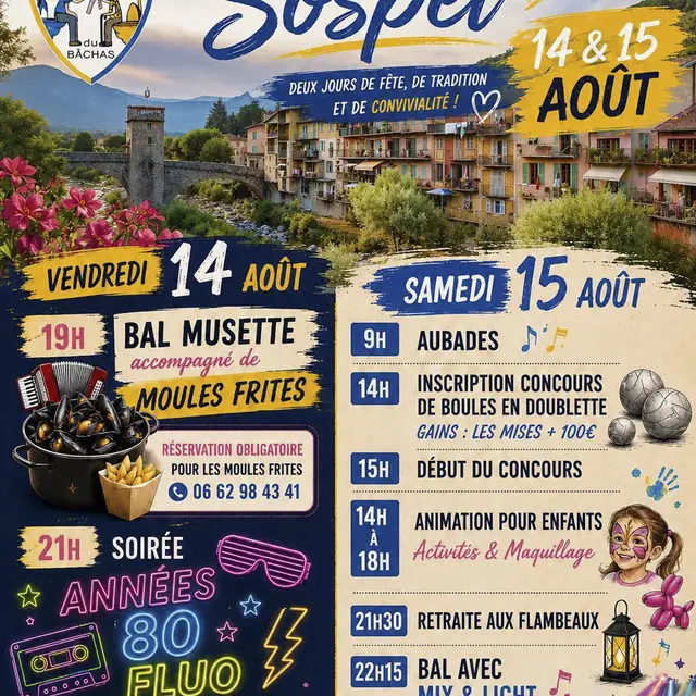 Festivités de la fête patronale : Repas et Bal_Sospel