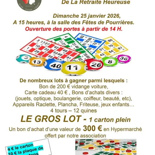 Grand loto de la retraite heureuse_Pourrières
