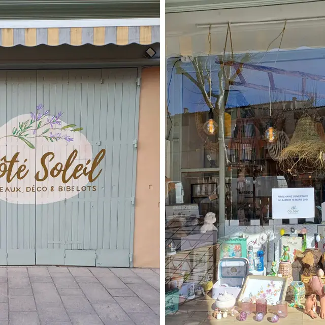 Côté Soleil - vitrine