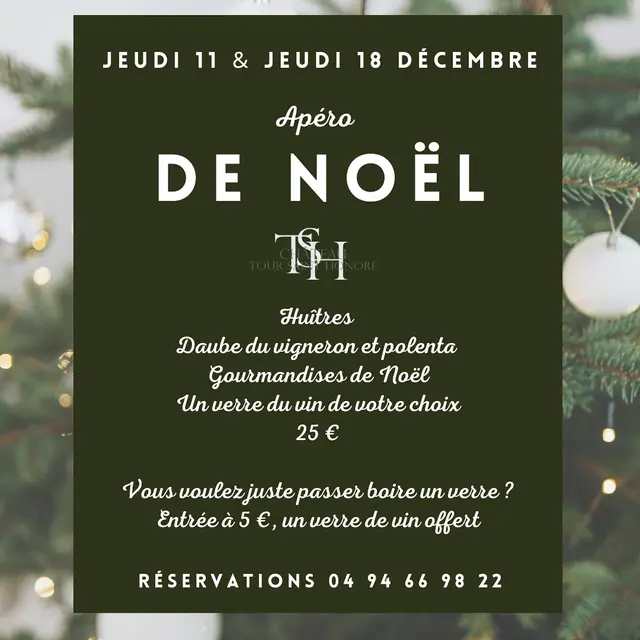 L'Apéro de Noël au Château Tour Saint Honoré_La Londe-les-Maures