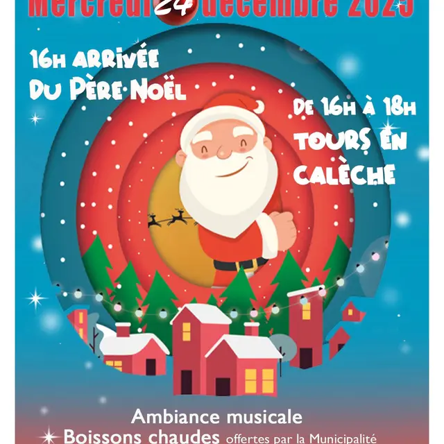 Arrivée du père Noël_Saint-Martin-Vésubie