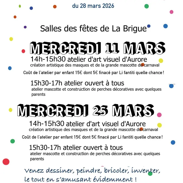 Atelier décoration carnaval_La Brigue