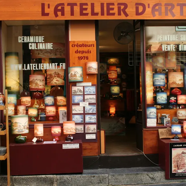 L'atelier d'art, la boutique