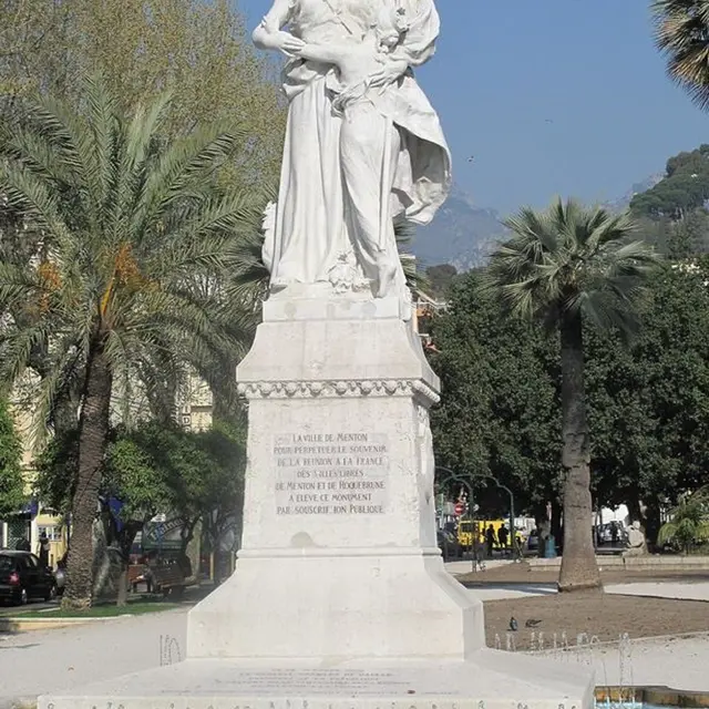 Monument commémoratif du rattachement de Menton à la France