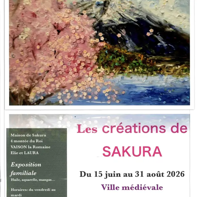 Exposition 'les Créations de Sakura'_Vaison-la-Romaine