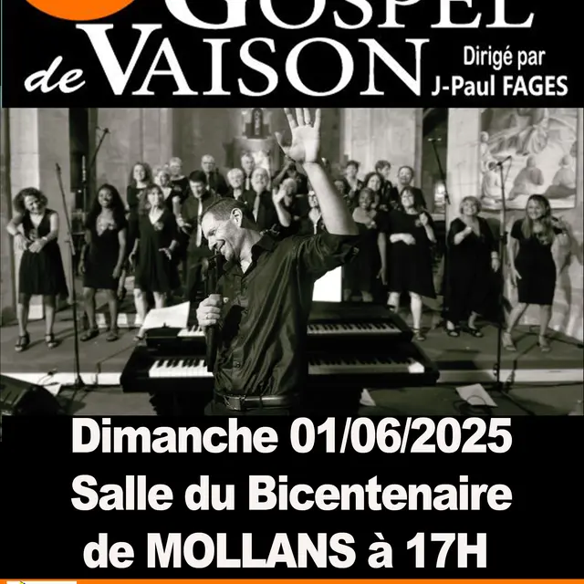Concert du Chœur Gospel de Vaison_Mollans-sur-Ouvèze