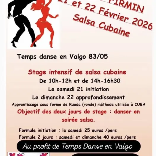 Stage intensif de salsa cubaine à Saint-Firmin