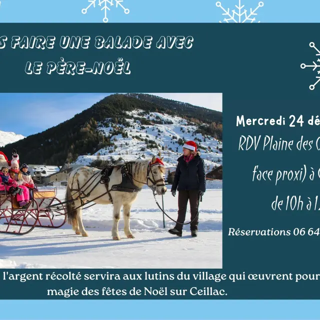 Balade en traineau équin avec le père Noël_Ceillac