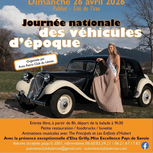 Journée nationale des véhicules d'époque à Publier