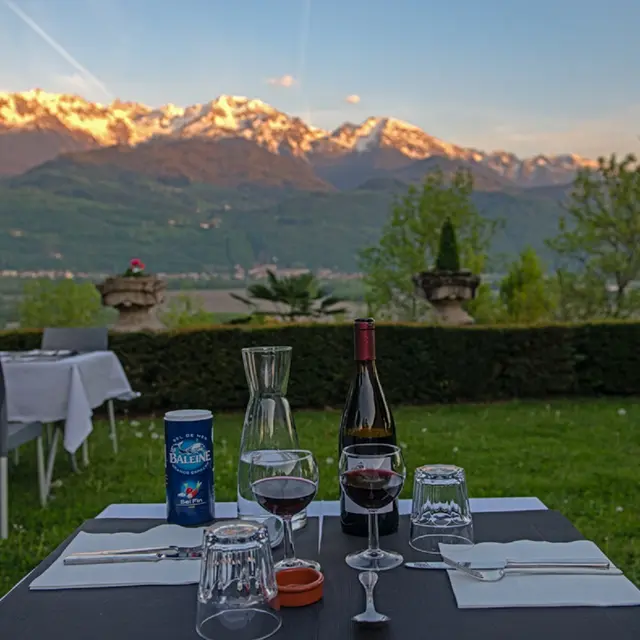Terrasse vue Belledonne